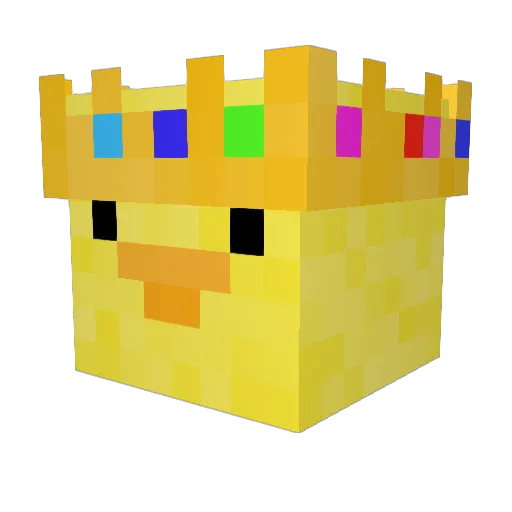 _SuspiciousDuck_ Minecraft avatar head, 3D render