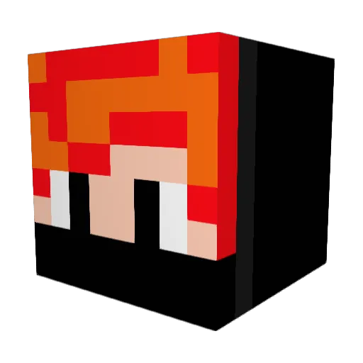 _Suuu_ Minecraft avatar head, 3D render