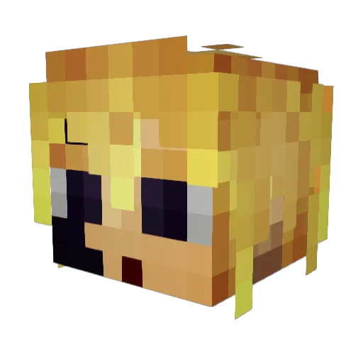 _Swagot Minecraft avatar head, 3D render