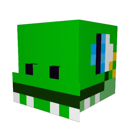 _Sweeft Minecraft avatar head, 3D render