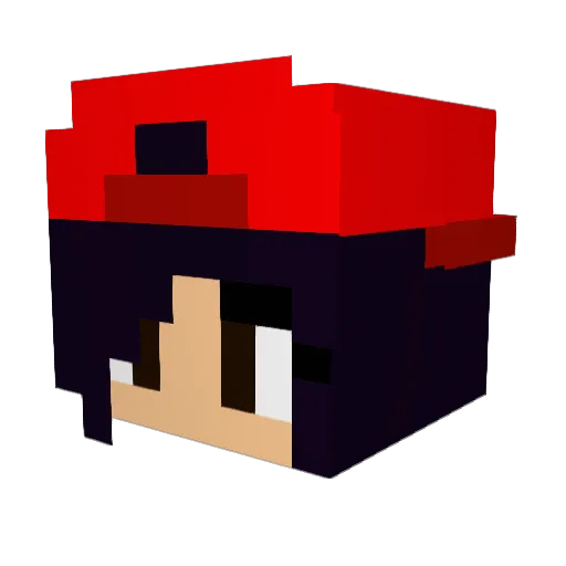_SweetCherry_ Minecraft avatar head, 3D render