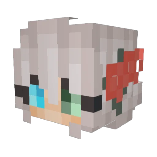 _SweetTeaa_ Minecraft avatar head, 3D render