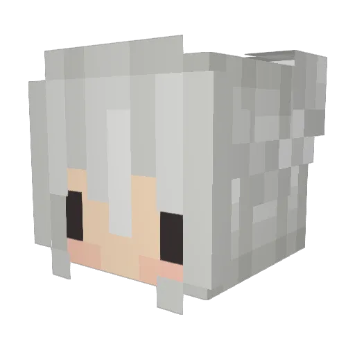 _Sxmy_ Minecraft avatar head, 3D render