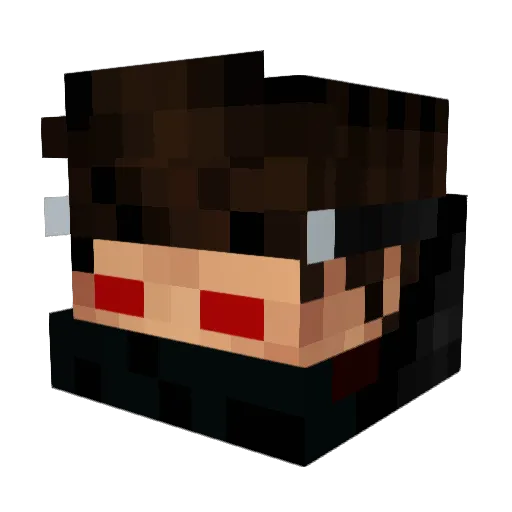 _Sxvage Minecraft avatar head, 3D render