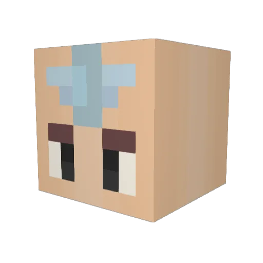 _SyFlex_ Minecraft avatar head, 3D render