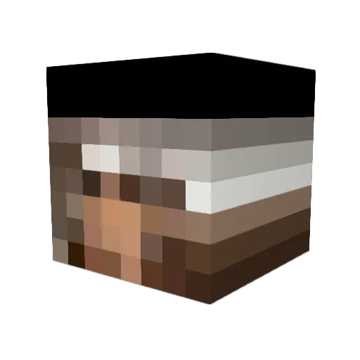 _SydneySweeney Minecraft avatar head, 3D render