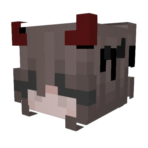 _Synxx Minecraft avatar head, 3D render