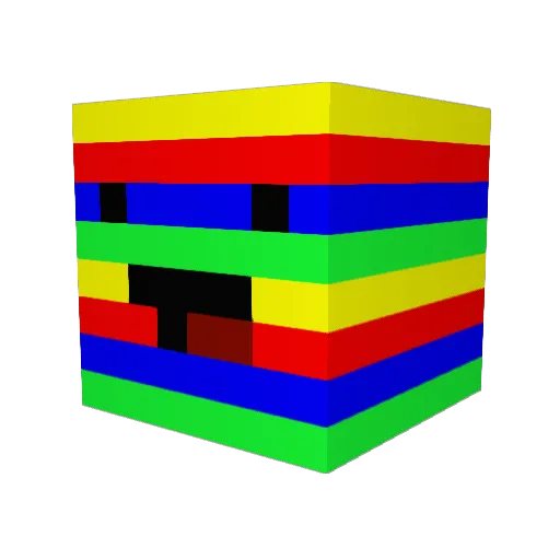 _Syphe Minecraft avatar head, 3D render
