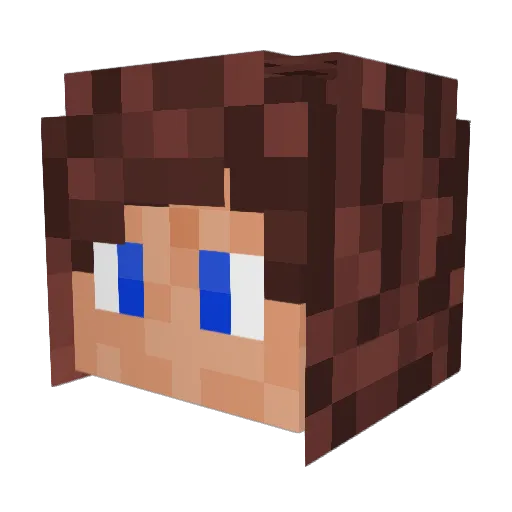 _Syphx_ Minecraft avatar head, 3D render