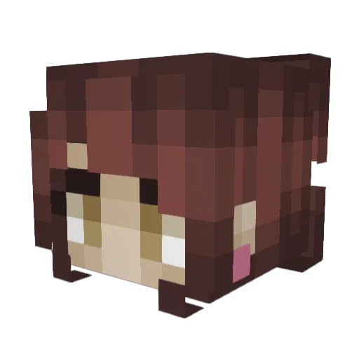 _Syriin Minecraft avatar head, 3D render