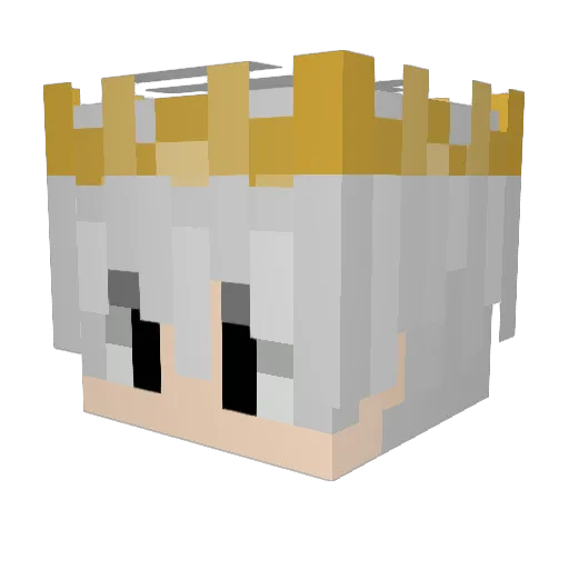 _SystemXD Minecraft avatar head, 3D render
