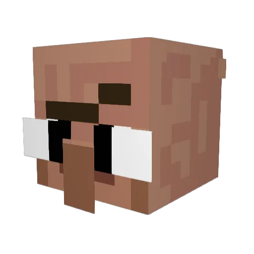 _Sz4dow Minecraft avatar head, 3D render