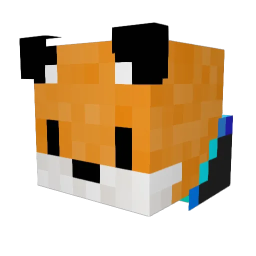 _T1de_ Minecraft avatar head, 3D render