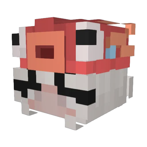_TAKOYAKI__ Minecraft avatar head, 3D render