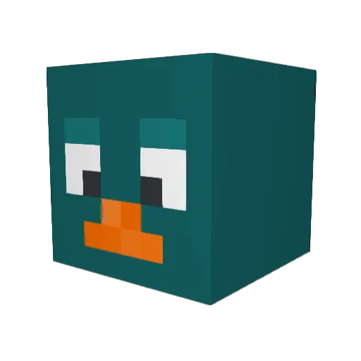 _TEDIK_ Minecraft avatar head, 3D render
