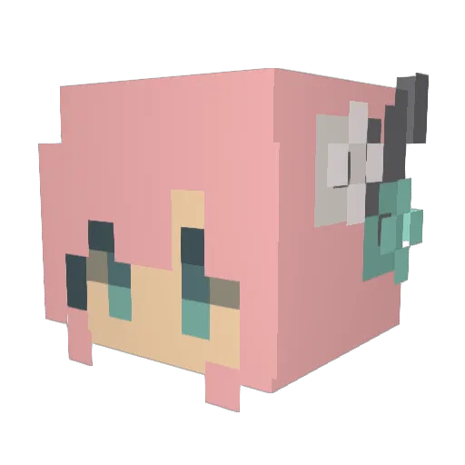 _THATGUY Minecraft avatar head, 3D render