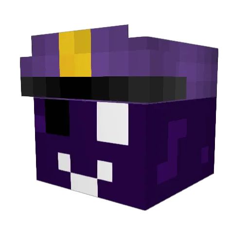 _THAT_PURPLE_GUY Minecraft avatar head, 3D render