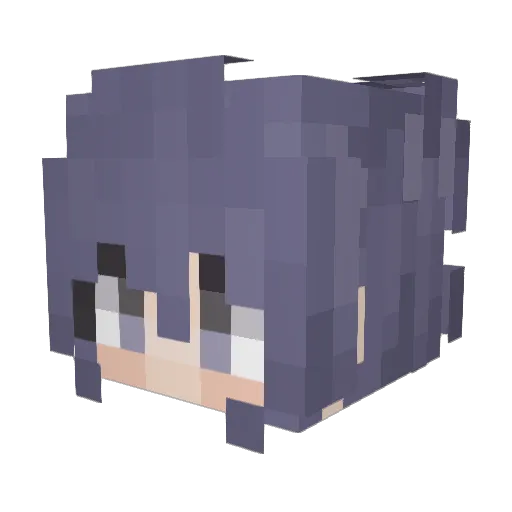 _THZZ_ Minecraft avatar head, 3D render