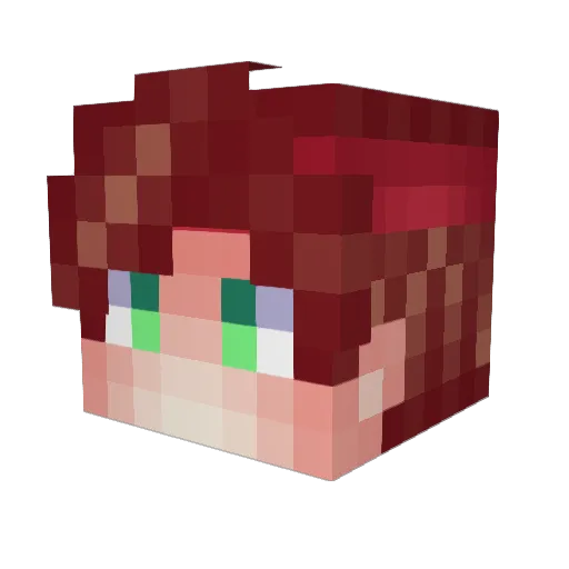_TILOL__ Minecraft avatar head, 3D render