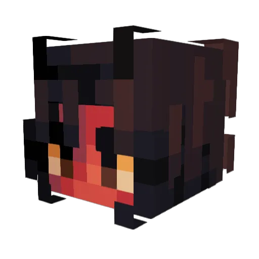_TIMURA_ Minecraft avatar head, 3D render