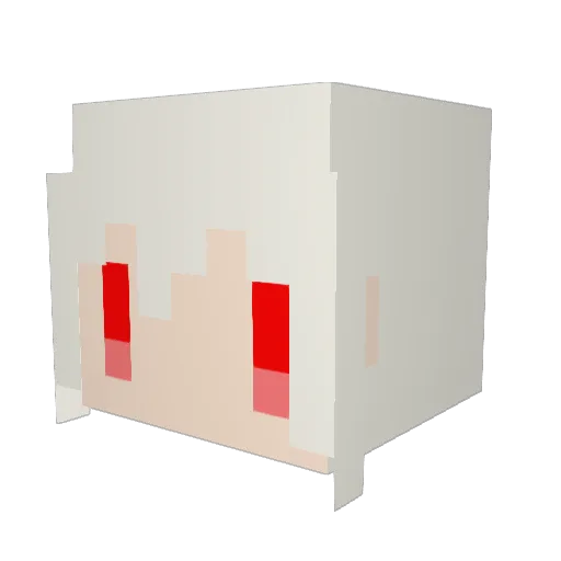 _TIYA_ Minecraft avatar head, 3D render