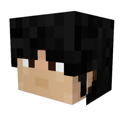 _TJK Minecraft avatar head, 3D render