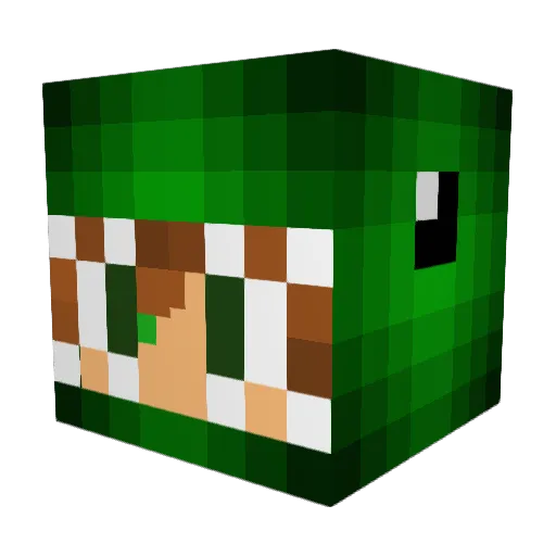 _TPiero_01 Minecraft avatar head, 3D render