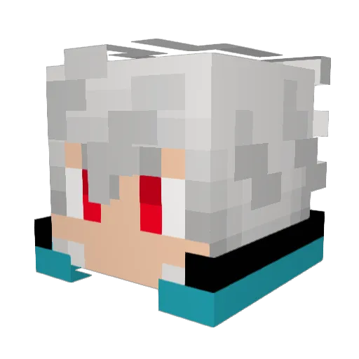 _TQ_ Minecraft avatar head, 3D render