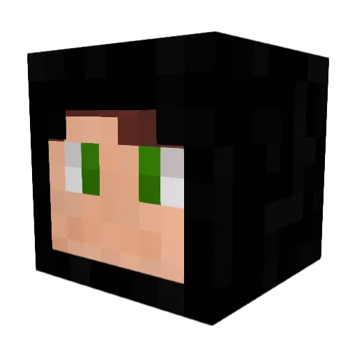 _TRAVE_ Minecraft avatar head, 3D render