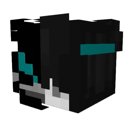 _TSAY_ Minecraft avatar head, 3D render