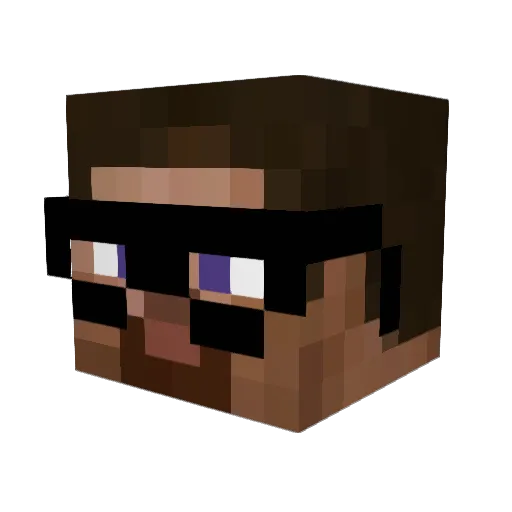 _TSOL Minecraft avatar head, 3D render