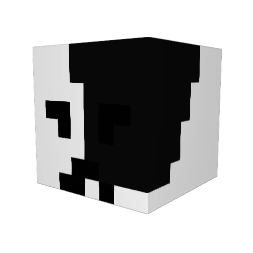 _Tac9 Minecraft avatar head, 3D render
