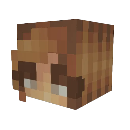 _TaeJa_ Minecraft avatar head, 3D render