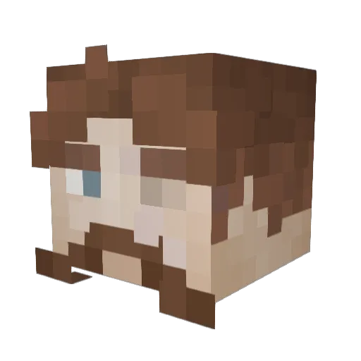_Tahmis_ Minecraft avatar head, 3D render
