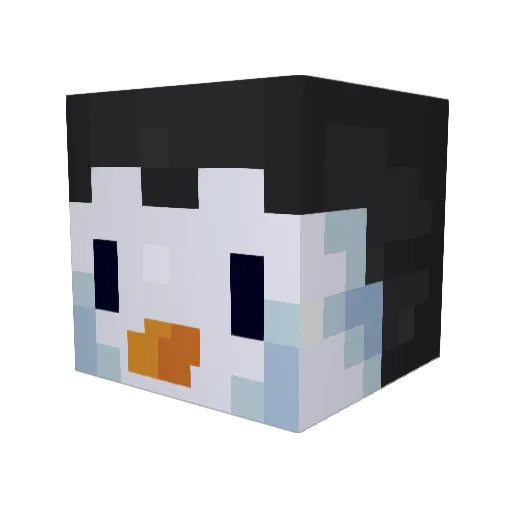_Tailson_ Minecraft avatar head, 3D render