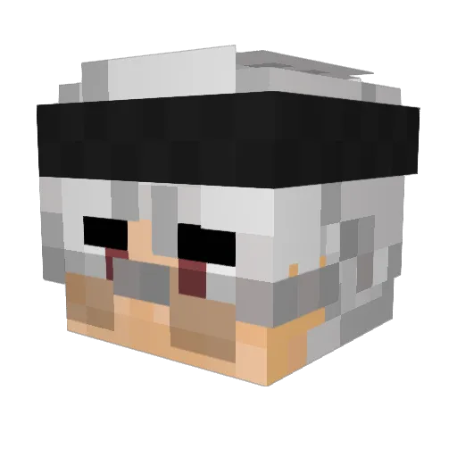 _Taim Minecraft avatar head, 3D render