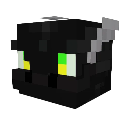 _TakaUwU_ Minecraft avatar head, 3D render