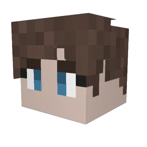 _Takara Minecraft avatar head, 3D render