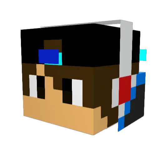 _Takla__Kingg_ Minecraft avatar head, 3D render