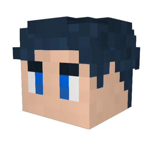 _Tan__ Minecraft avatar head, 3D render
