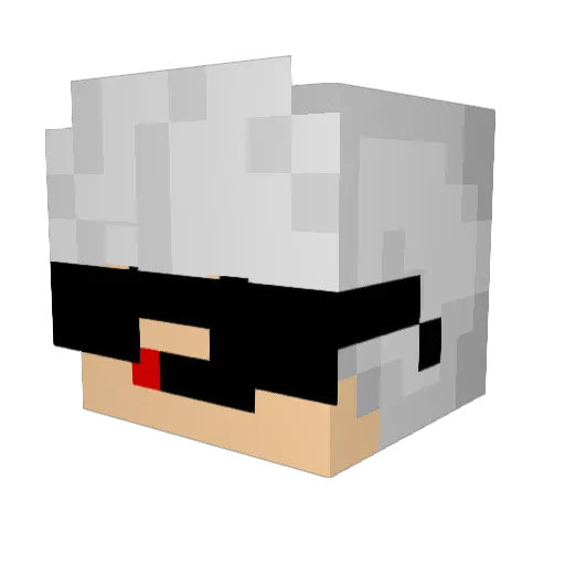 _Tanahara_ Minecraft avatar head, 3D render