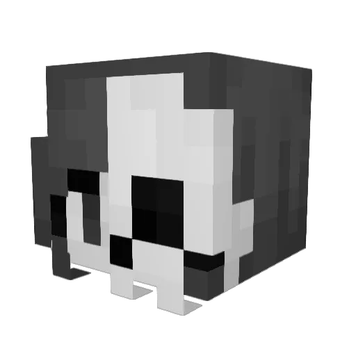 _Taraaa Minecraft avatar head, 3D render