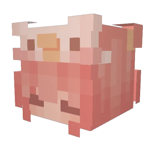 _TatoQueen_ Minecraft avatar head, 3D render