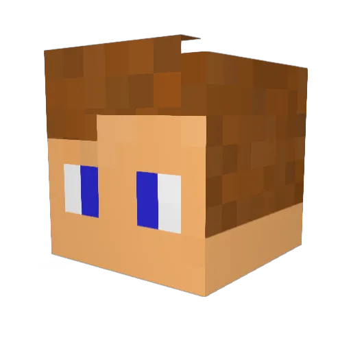 _TcZ Minecraft avatar head, 3D render