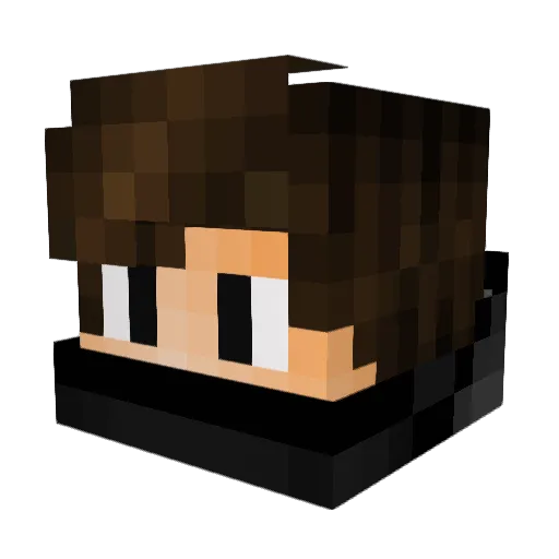 _TebaR_ Minecraft avatar head, 3D render