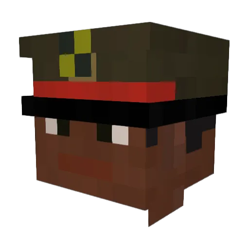 _Tebo_ Minecraft avatar head, 3D render