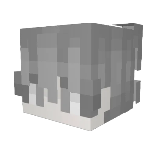 _Teckub_ Minecraft avatar head, 3D render