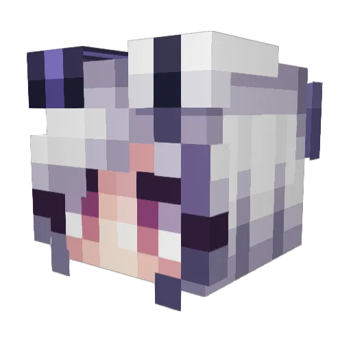 _Tekarin Minecraft avatar head, 3D render