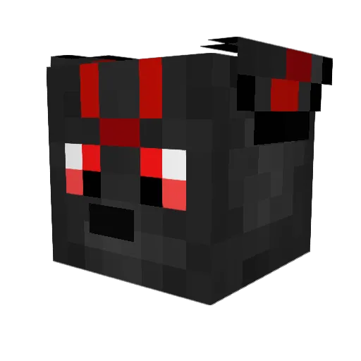 _Temperrr_ Minecraft avatar head, 3D render