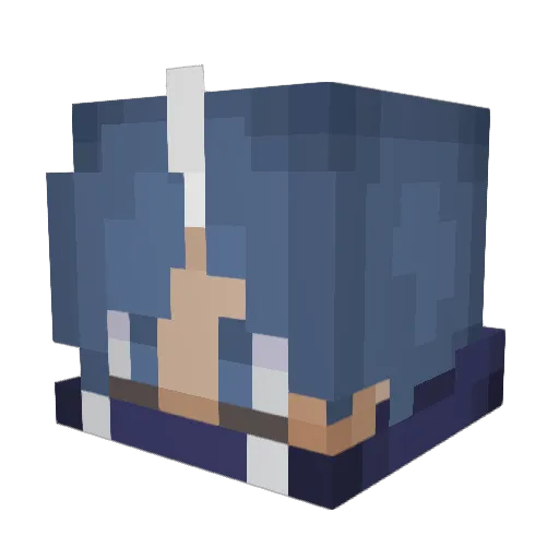 _Tempest04_ Minecraft avatar head, 3D render